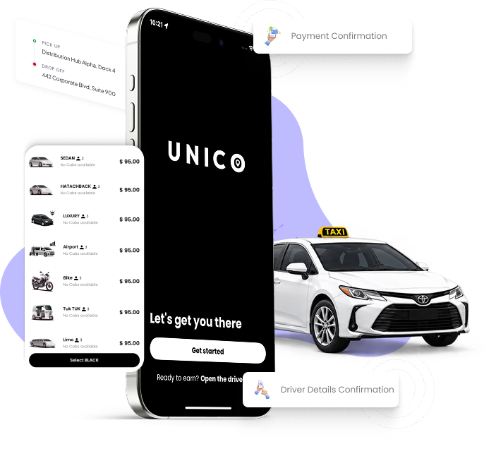 UnicoTaxi Mobile Apps Dispatch System
