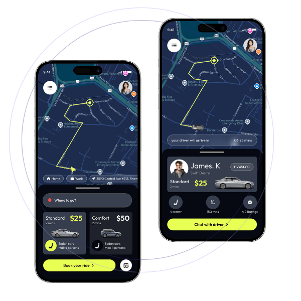 Rider App for Bolt Clone App